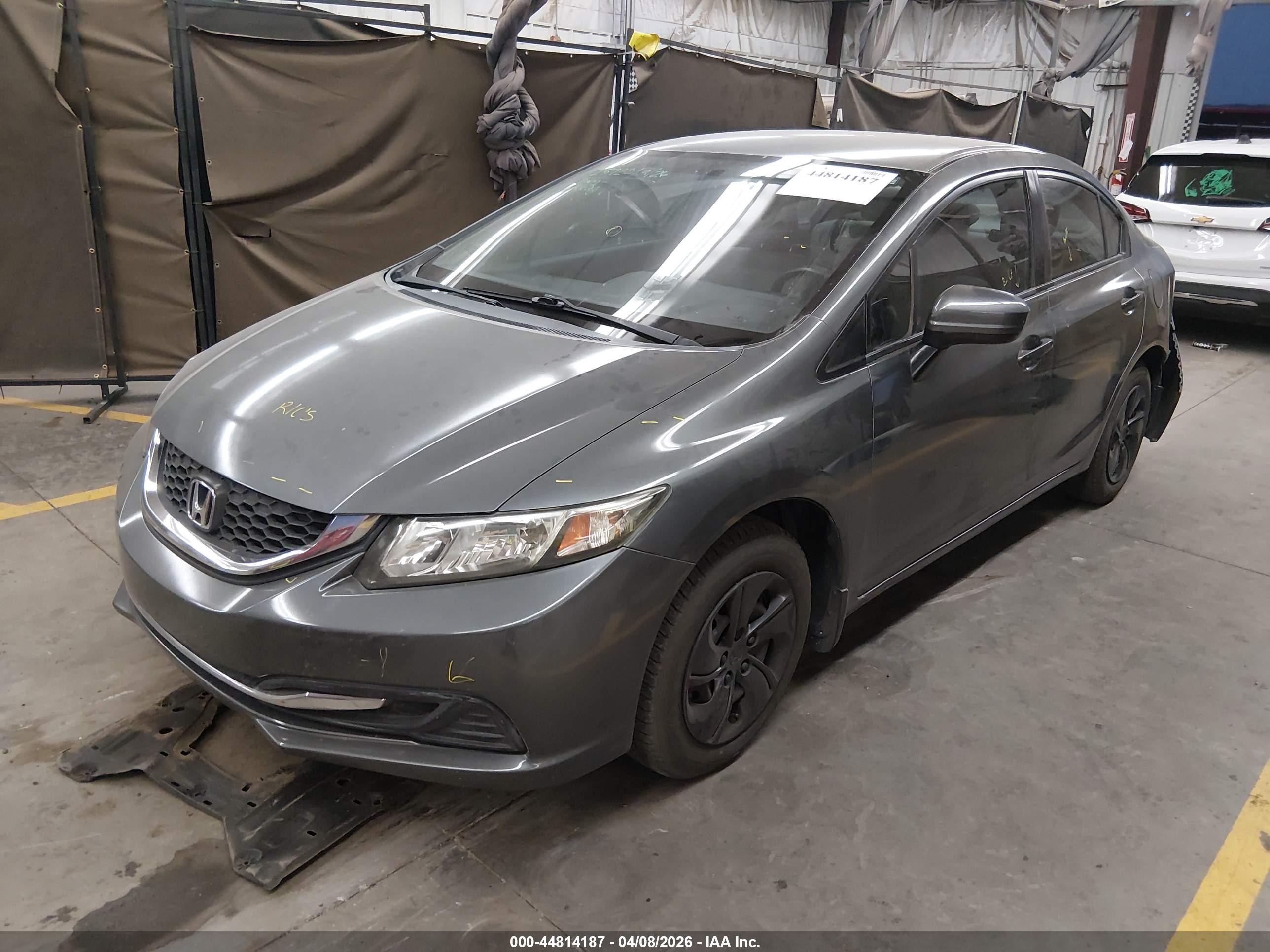 2015 Honda Civic Lx Серый vin: 2HGFB2F50FH514665