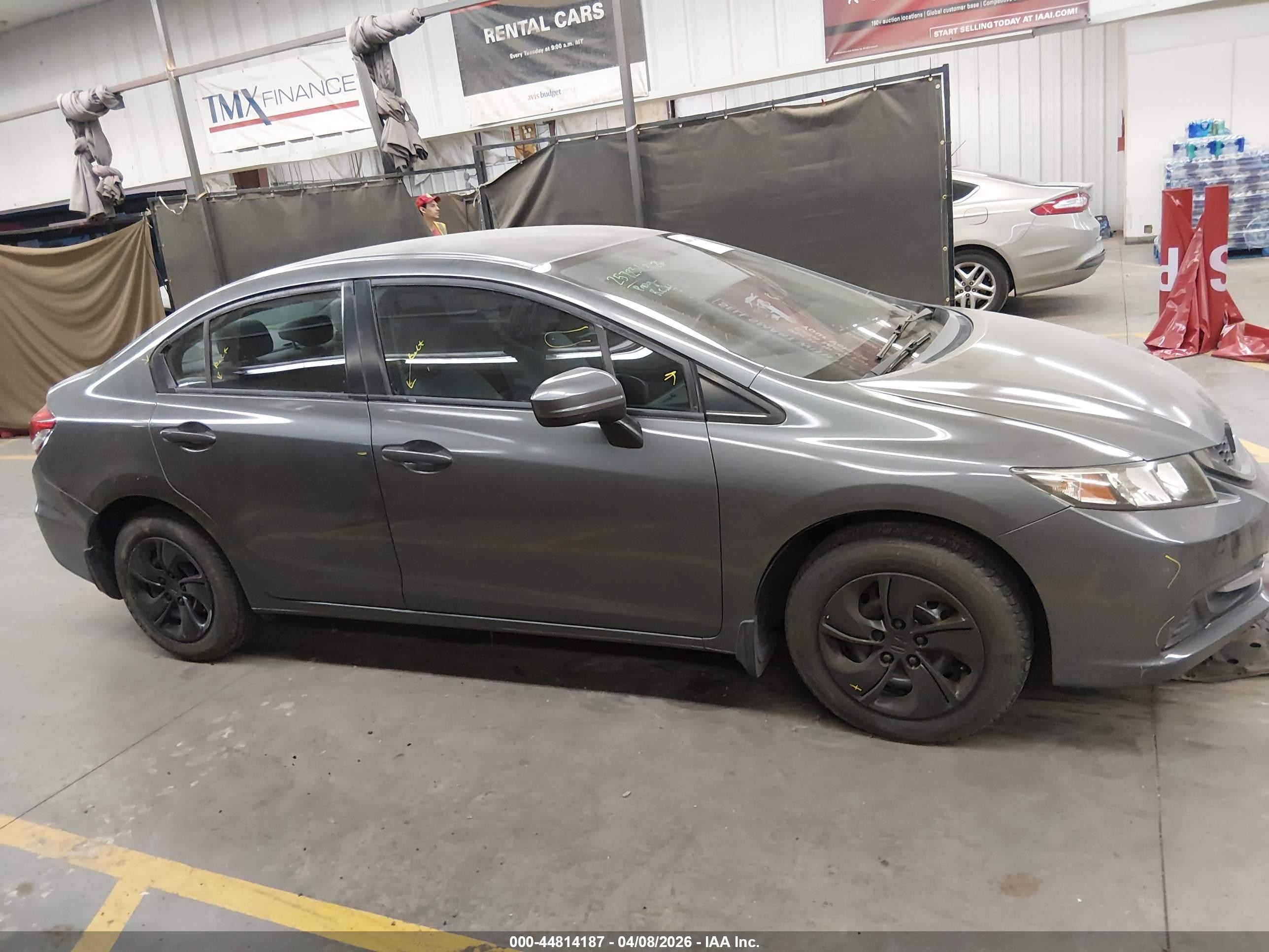 2015 Honda Civic Lx Серый vin: 2HGFB2F50FH514665