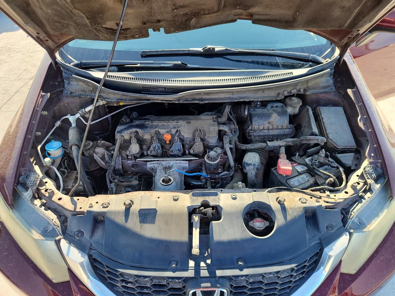 2015 Honda Civic Lx Темно-бордовый vin: 2HGFB2F50FH520434