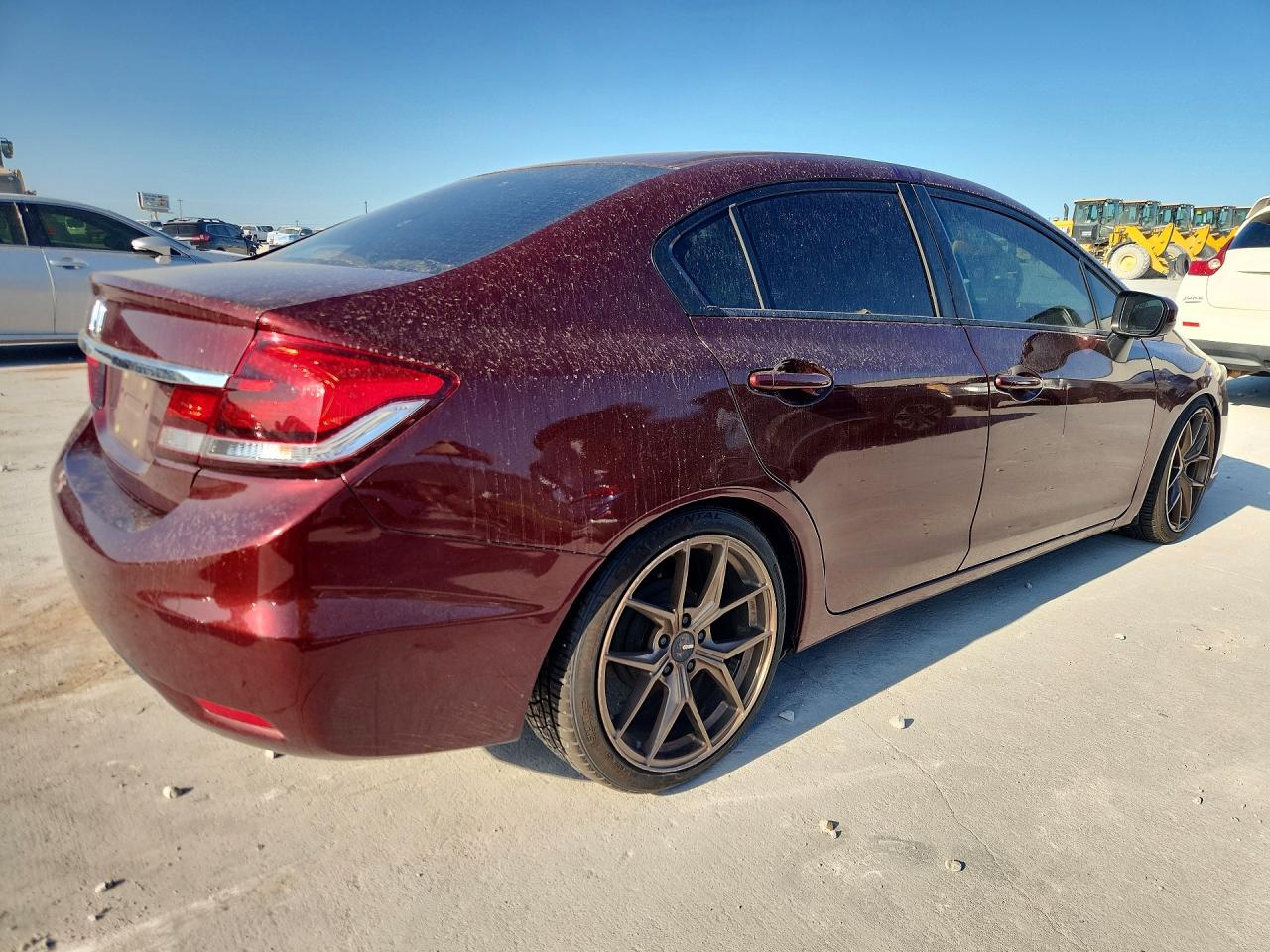 2015 Honda Civic Lx Темно-бордовый vin: 2HGFB2F50FH520434