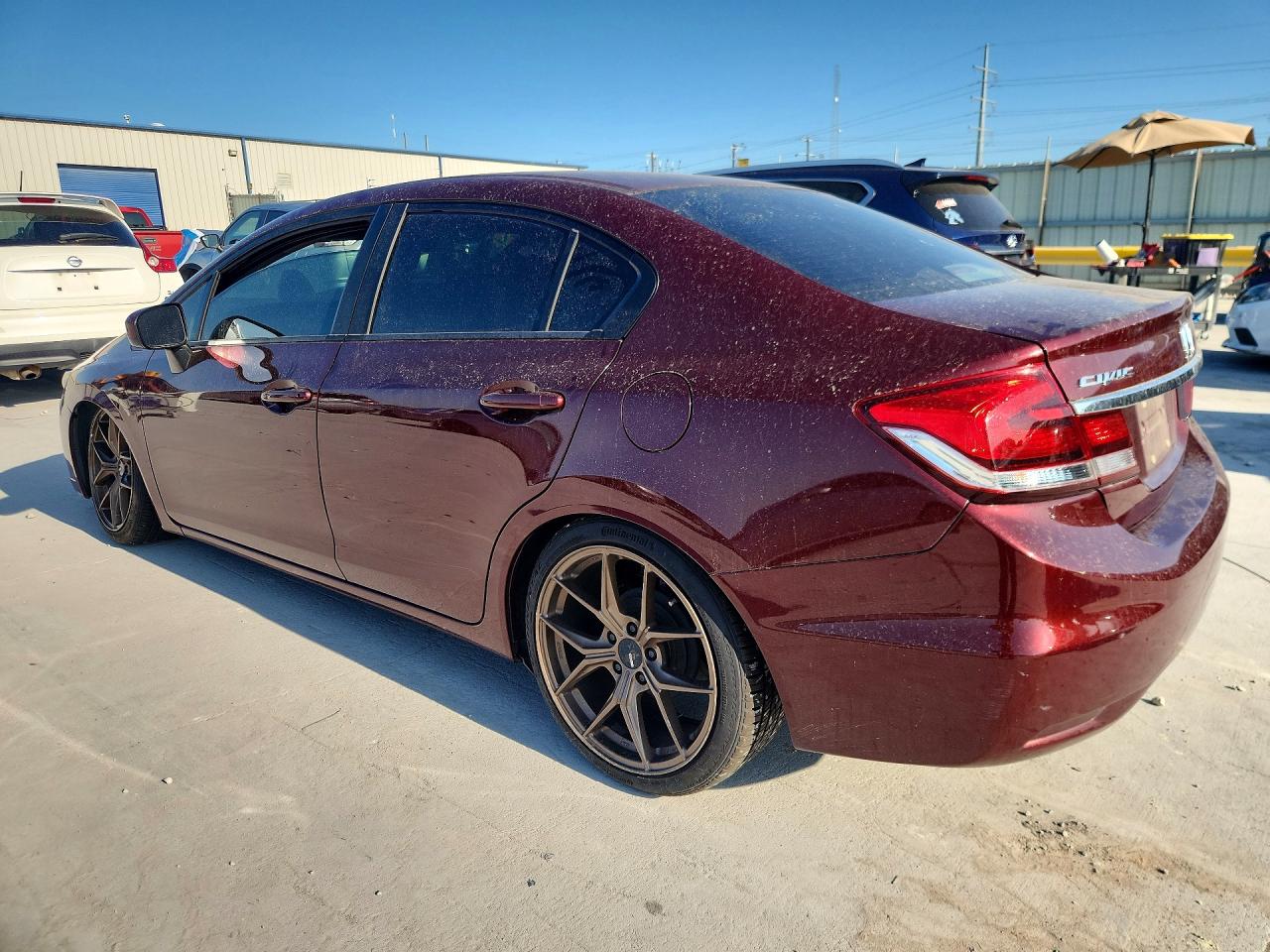2015 Honda Civic Lx Темно-бордовый vin: 2HGFB2F50FH520434