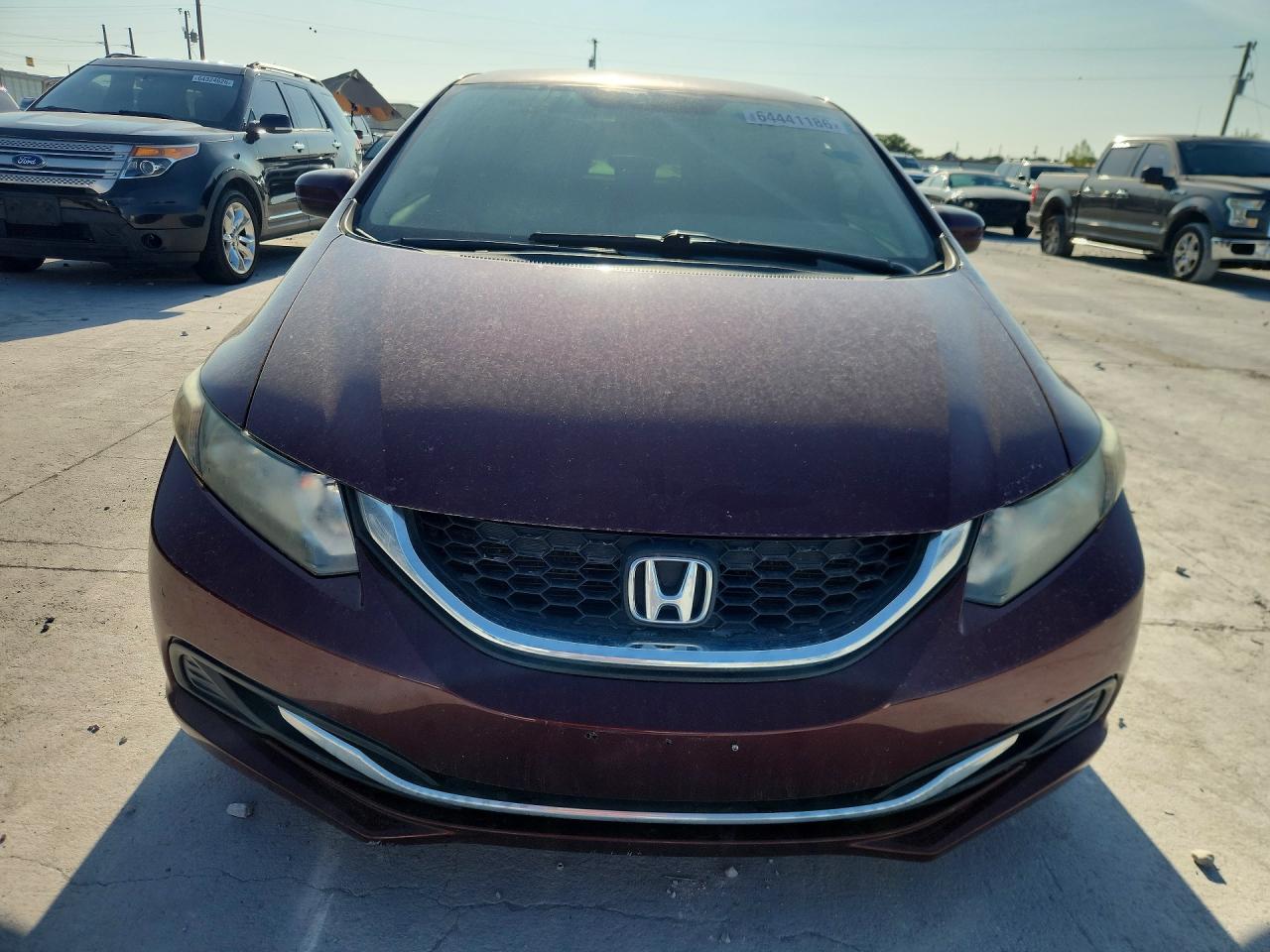 2015 Honda Civic Lx Темно-бордовый vin: 2HGFB2F50FH520434