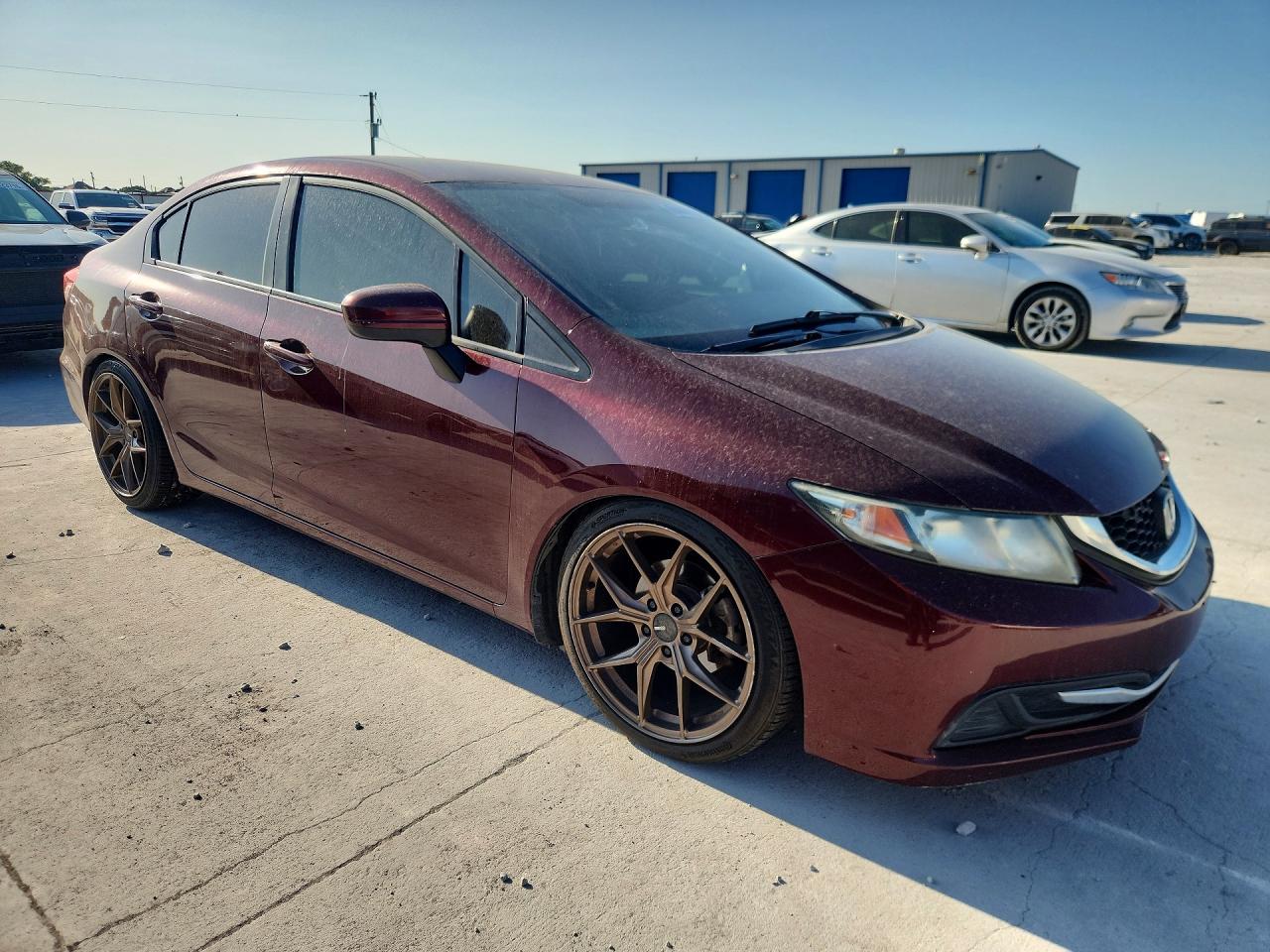 2015 Honda Civic Lx Темно-бордовый vin: 2HGFB2F50FH520434
