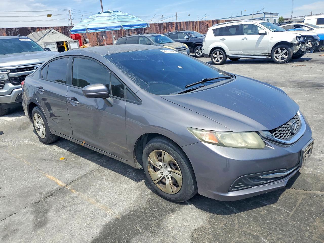 2015 Honda Civic Lx Silver vin: 2HGFB2F50FH522166
