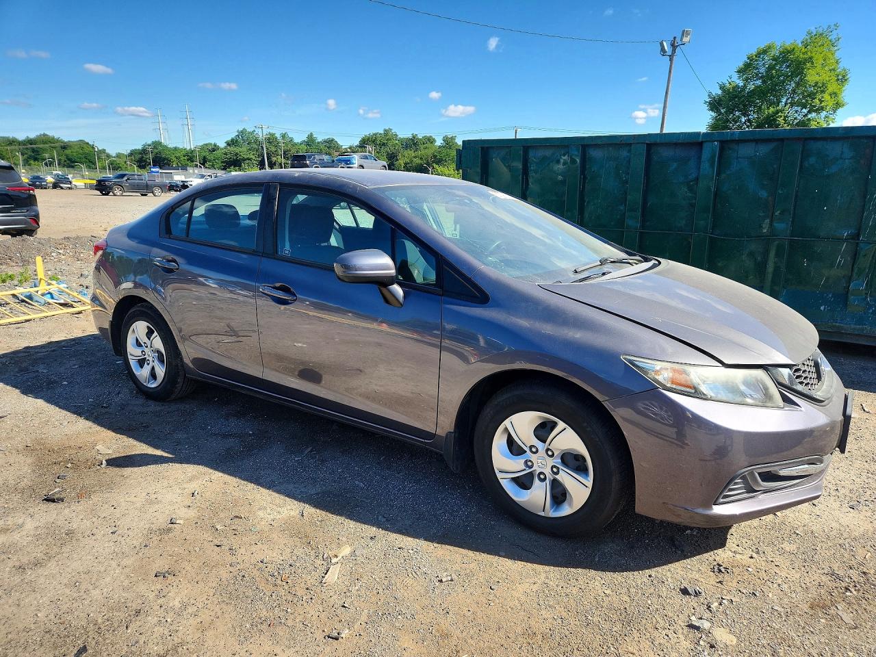 2015 Honda Civic Lx Gray vin: 2HGFB2F50FH539324