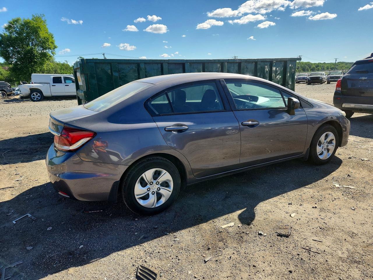 2015 Honda Civic Lx Gray vin: 2HGFB2F50FH539324