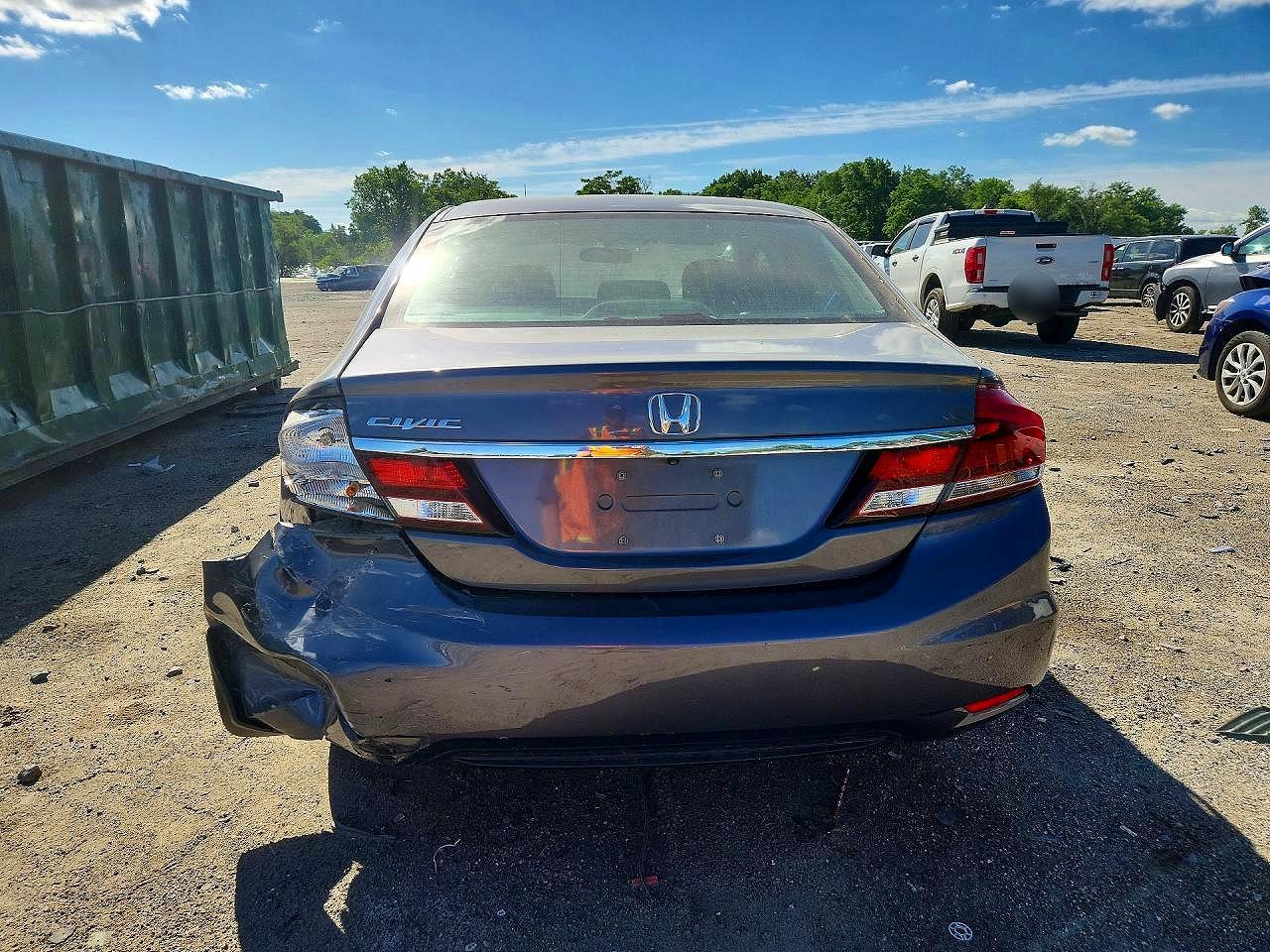 2015 Honda Civic Lx Gray vin: 2HGFB2F50FH539324