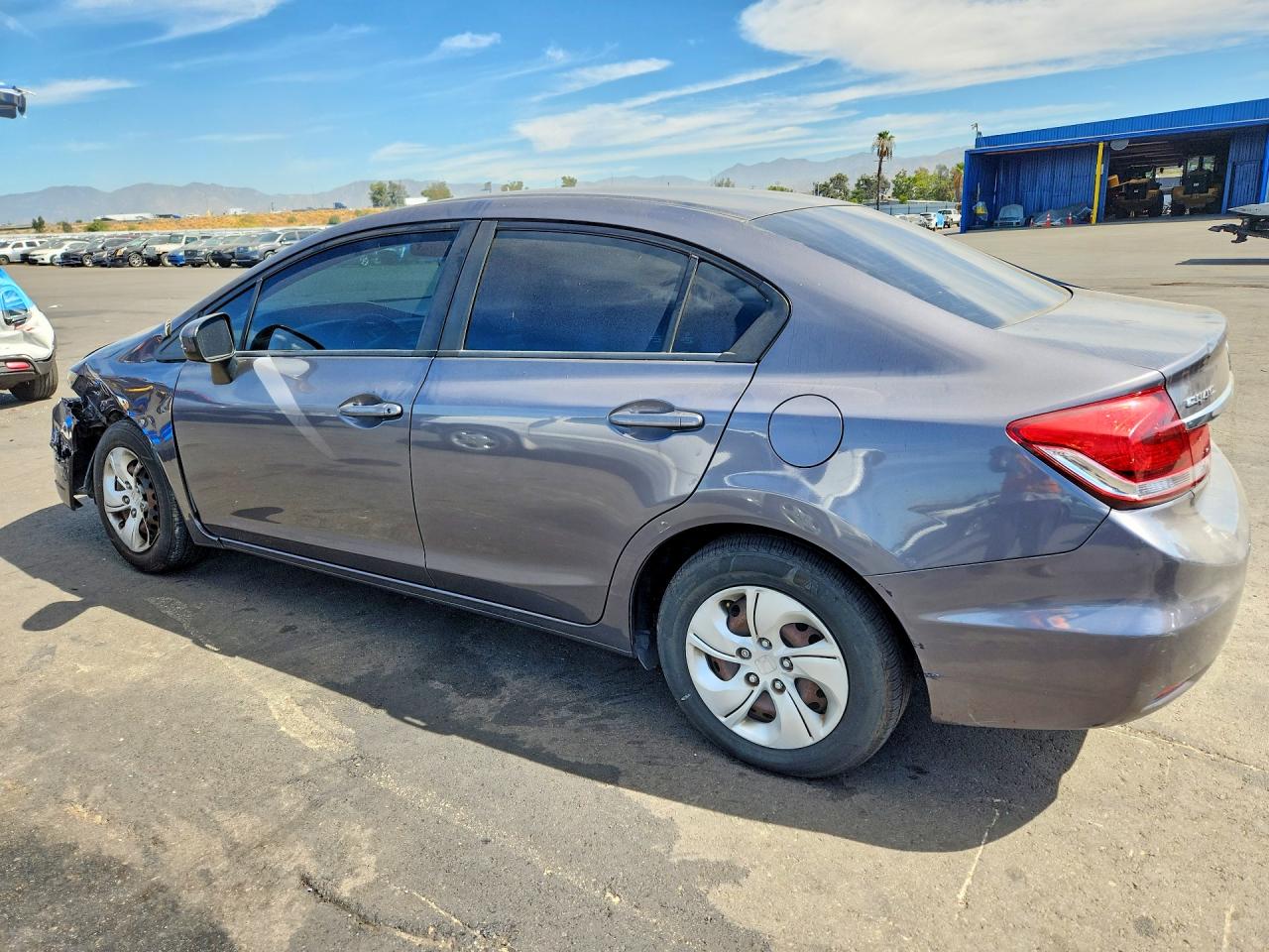 2015 Honda Civic Lx Gray vin: 2HGFB2F50FH543776