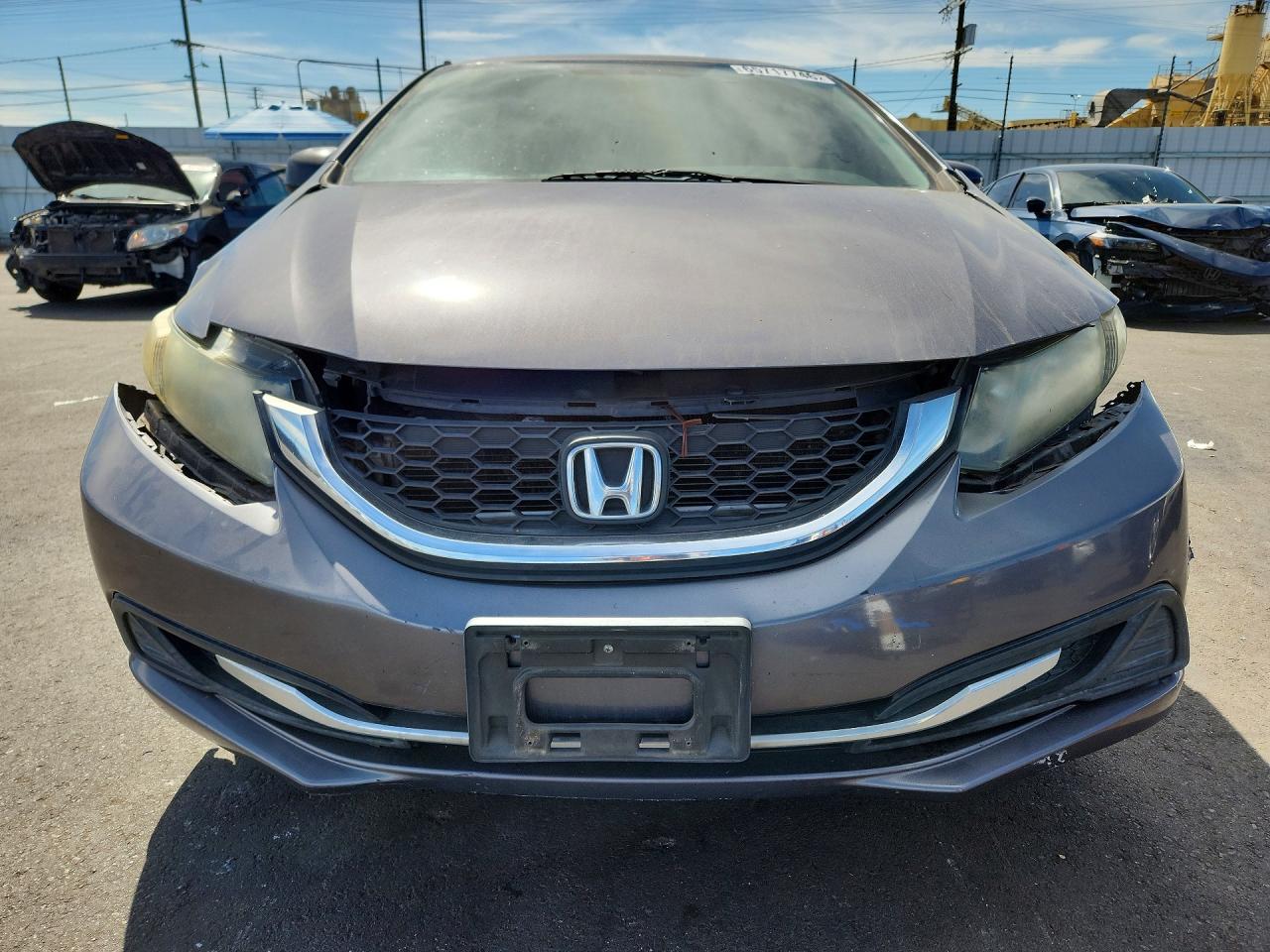 2015 Honda Civic Lx Gray vin: 2HGFB2F50FH543776