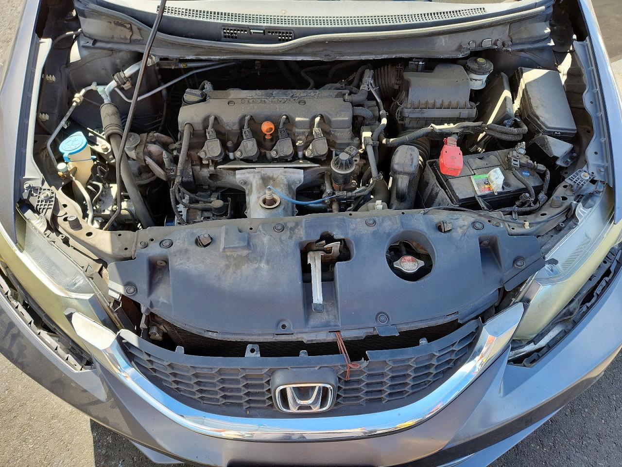 2015 Honda Civic Lx Gray vin: 2HGFB2F50FH543776