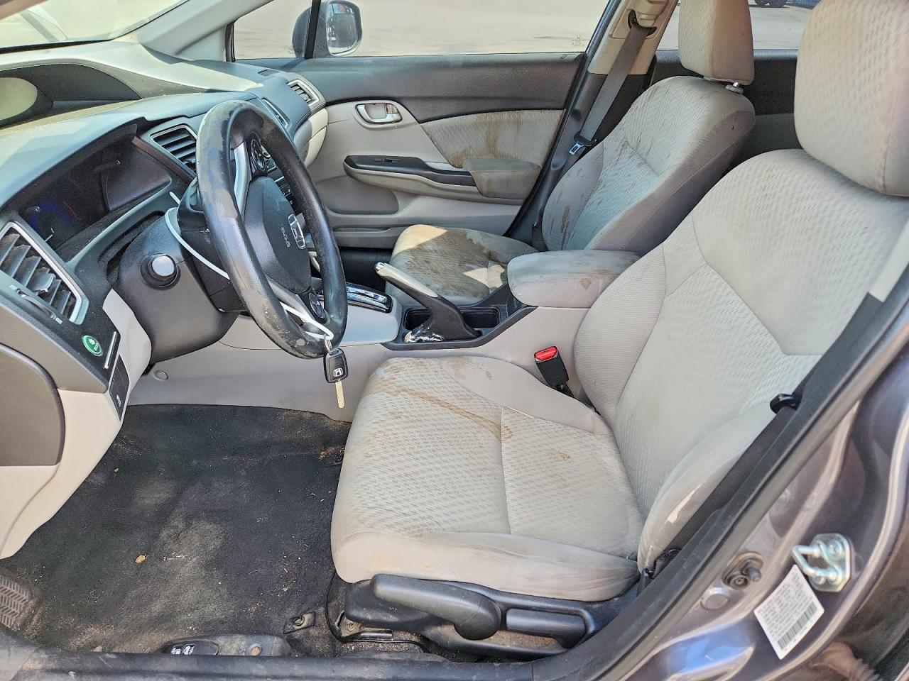 2015 Honda Civic Lx Gray vin: 2HGFB2F50FH543776