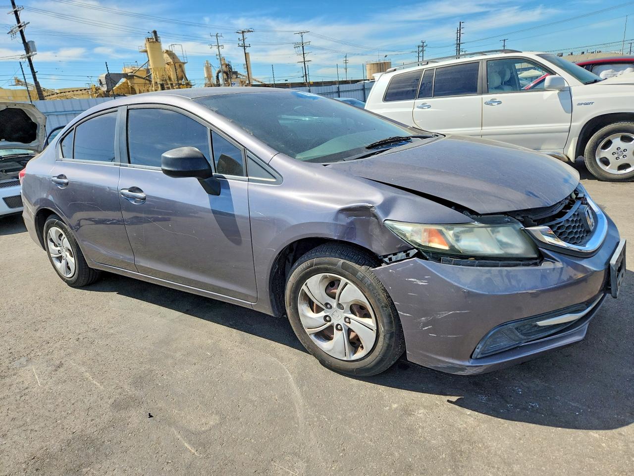 2015 Honda Civic Lx Gray vin: 2HGFB2F50FH543776