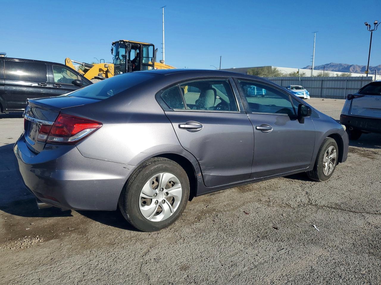 2015 Honda Civic Lx Gray vin: 2HGFB2F50FH548587