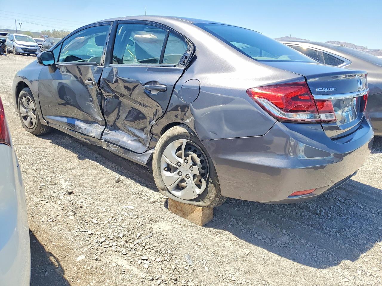 2015 Honda Civic Lx Gray vin: 2HGFB2F50FH548587