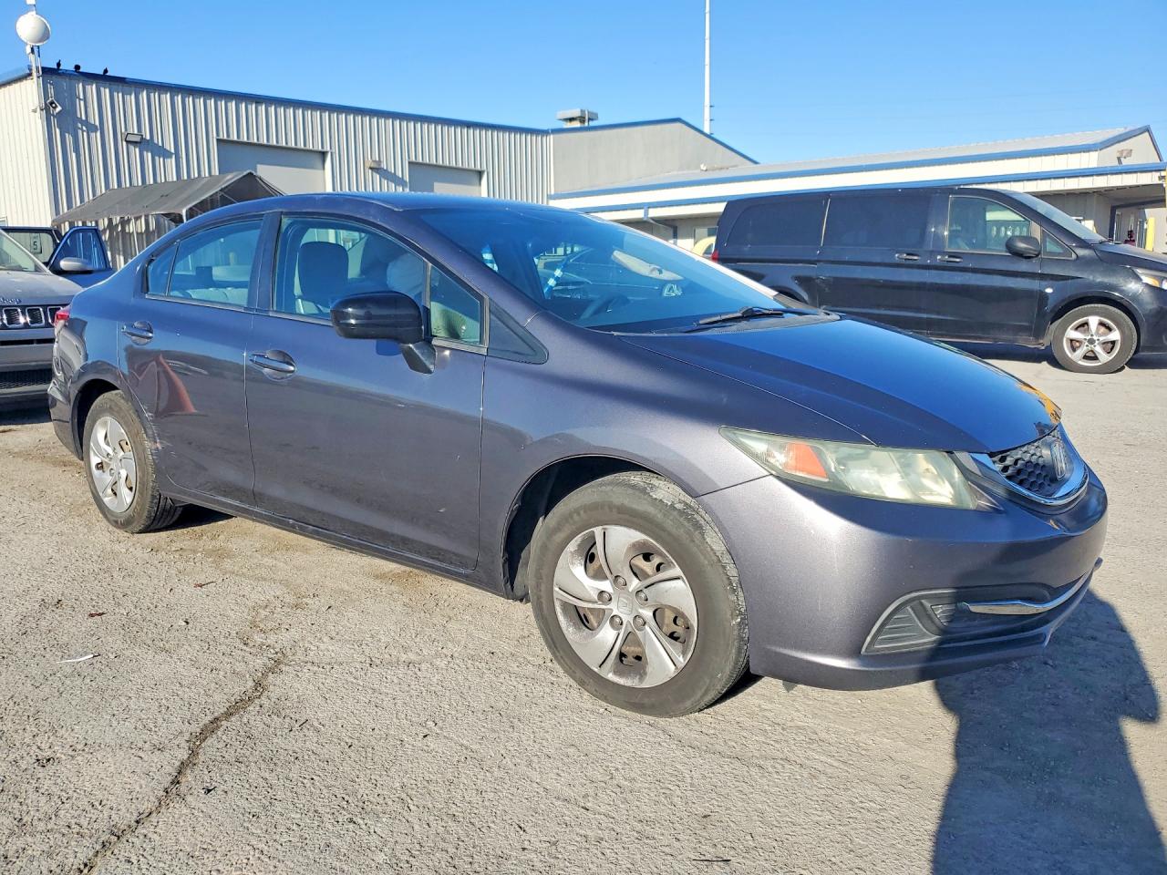 2015 Honda Civic Lx Gray vin: 2HGFB2F50FH548587