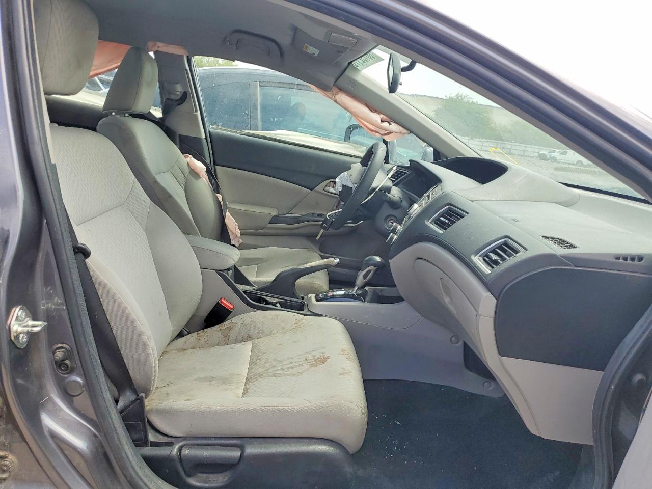 2015 Honda Civic Lx Gray vin: 2HGFB2F50FH548587