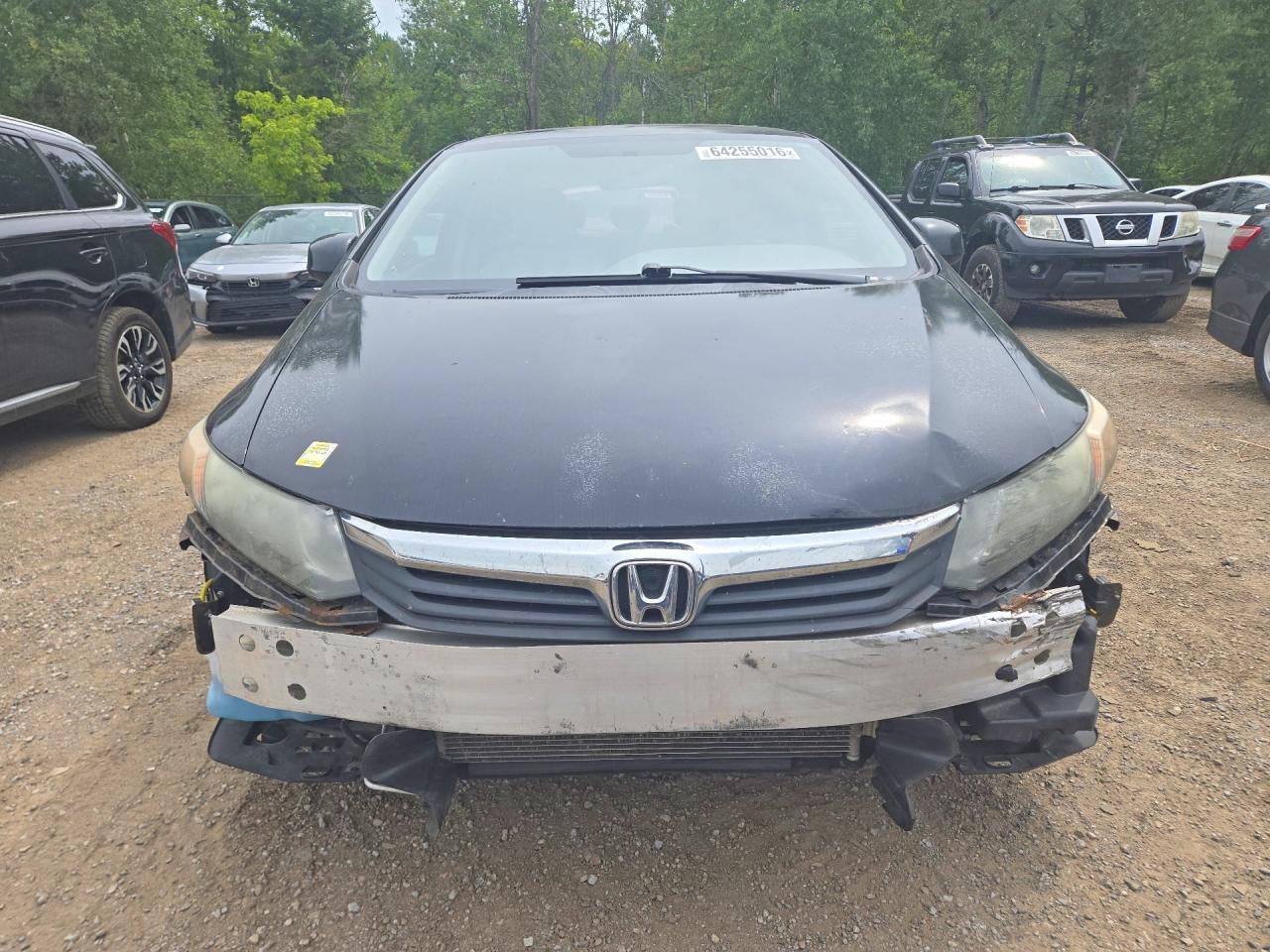 2012 Honda Civic Lx Черный vin: 2HGFB2F51CH030936