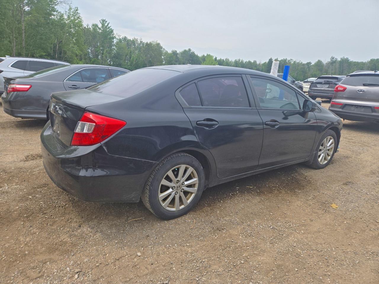 2012 Honda Civic Lx Черный vin: 2HGFB2F51CH030936