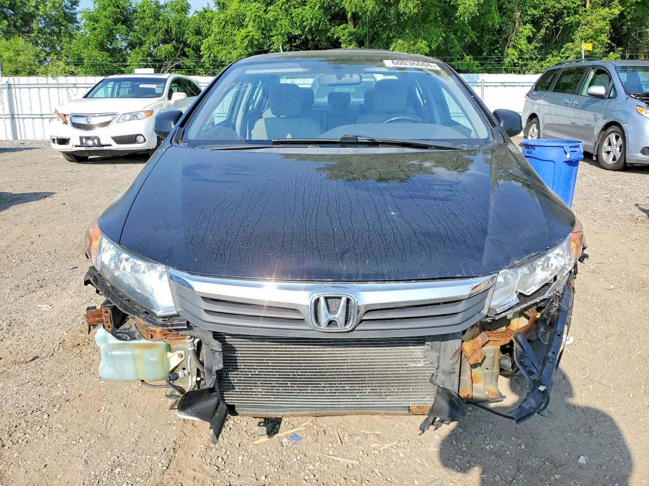 2012 Honda Civic Lx Black vin: 2HGFB2F51CH038888