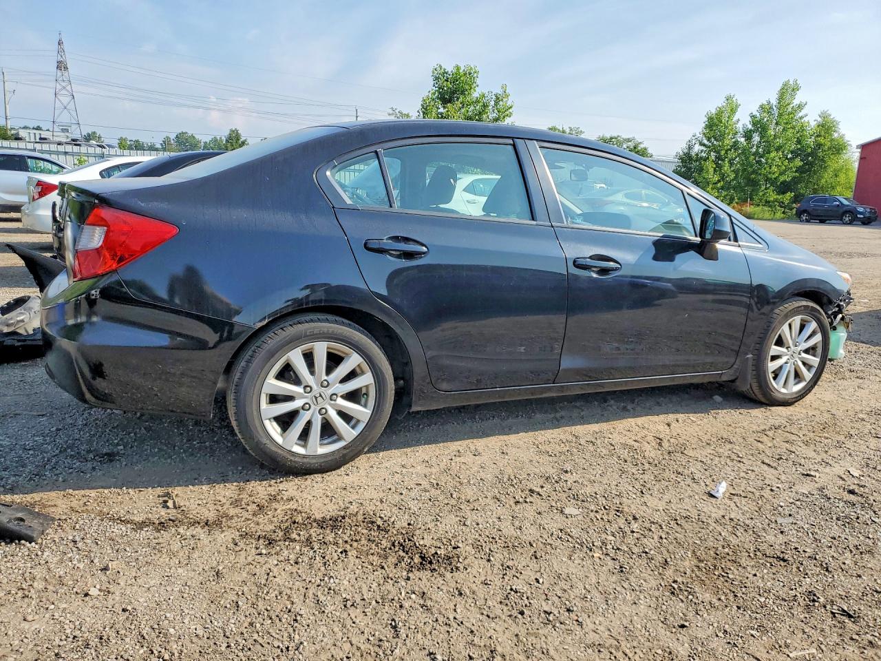 2012 Honda Civic Lx Black vin: 2HGFB2F51CH038888