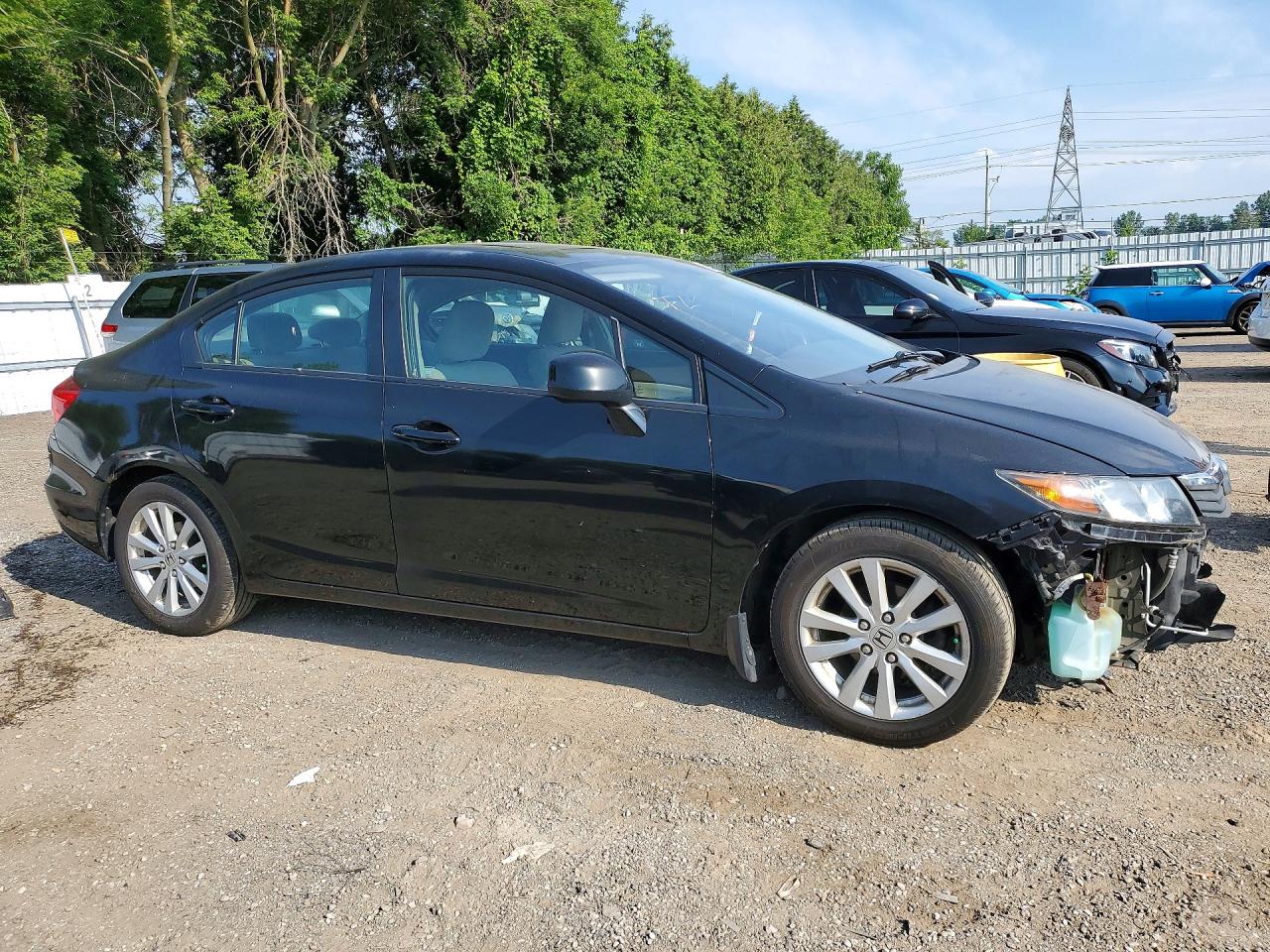 2012 Honda Civic Lx Black vin: 2HGFB2F51CH038888