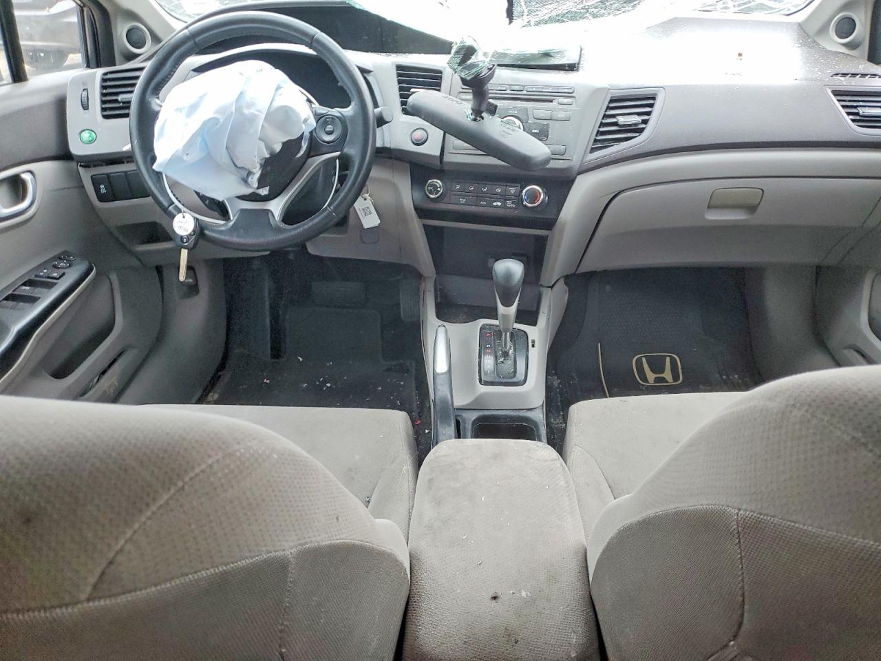 2012 Honda Civic Lx Gray vin: 2HGFB2F51CH108938