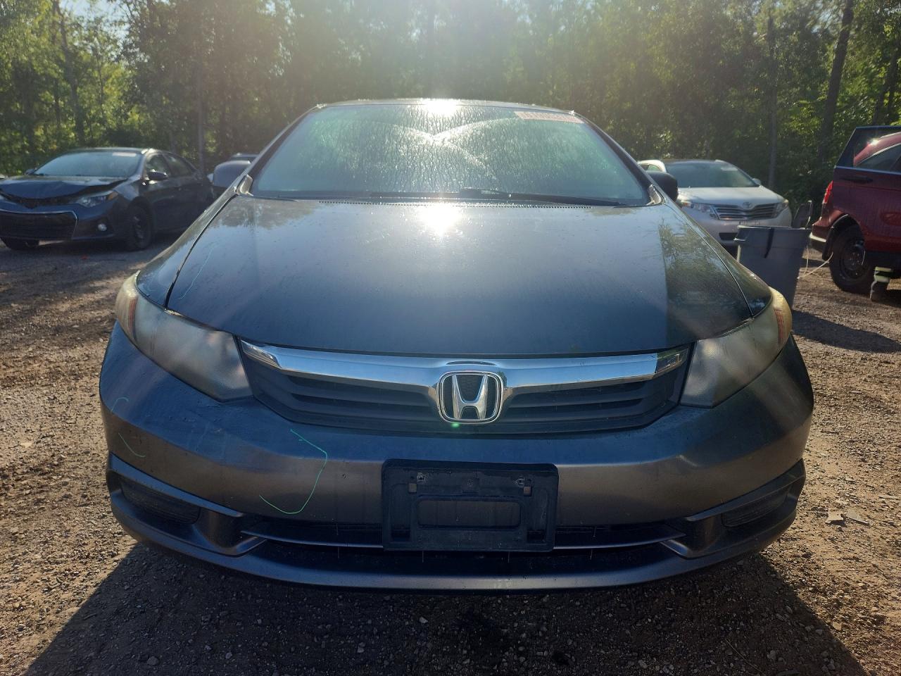 2012 Honda Civic Lx Gray vin: 2HGFB2F51CH113945