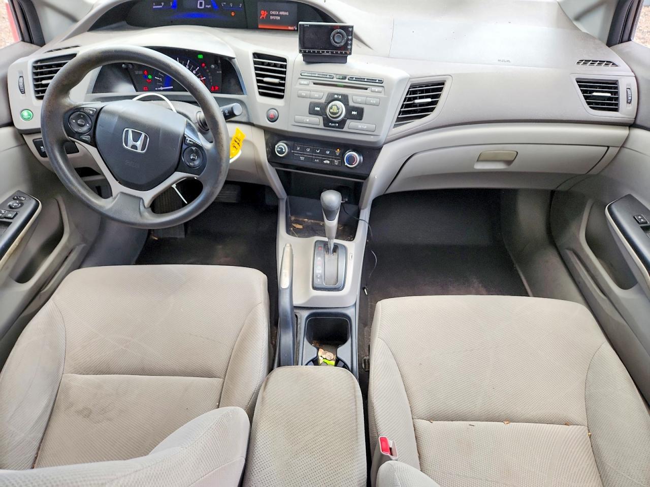 2012 Honda Civic Lx Gray vin: 2HGFB2F51CH310677