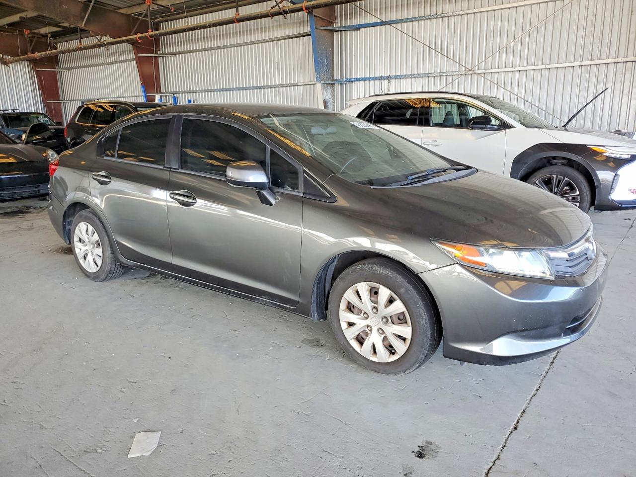 2012 Honda Civic Lx Серый vin: 2HGFB2F51CH311442