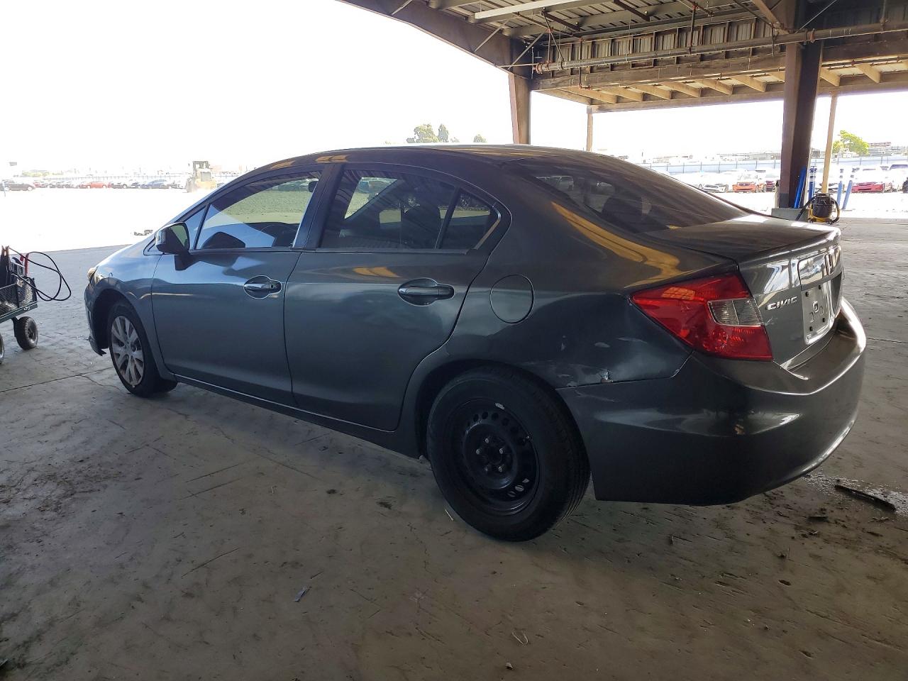 2012 Honda Civic Lx Серый vin: 2HGFB2F51CH311442