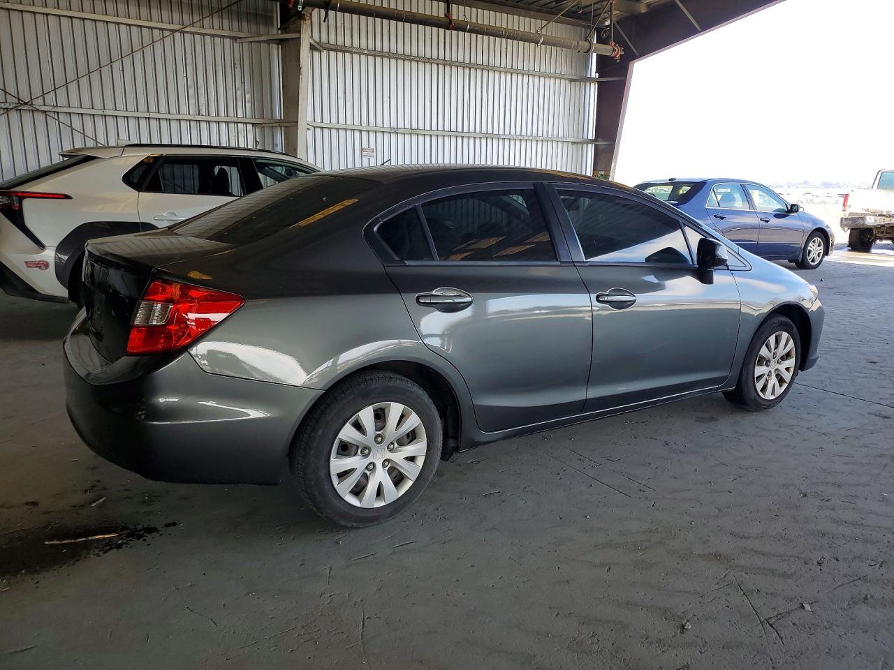2012 Honda Civic Lx Серый vin: 2HGFB2F51CH311442