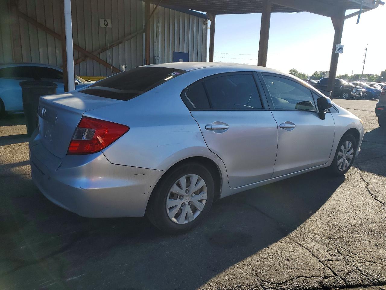 2012 Honda Civic Lx Silver vin: 2HGFB2F51CH319427