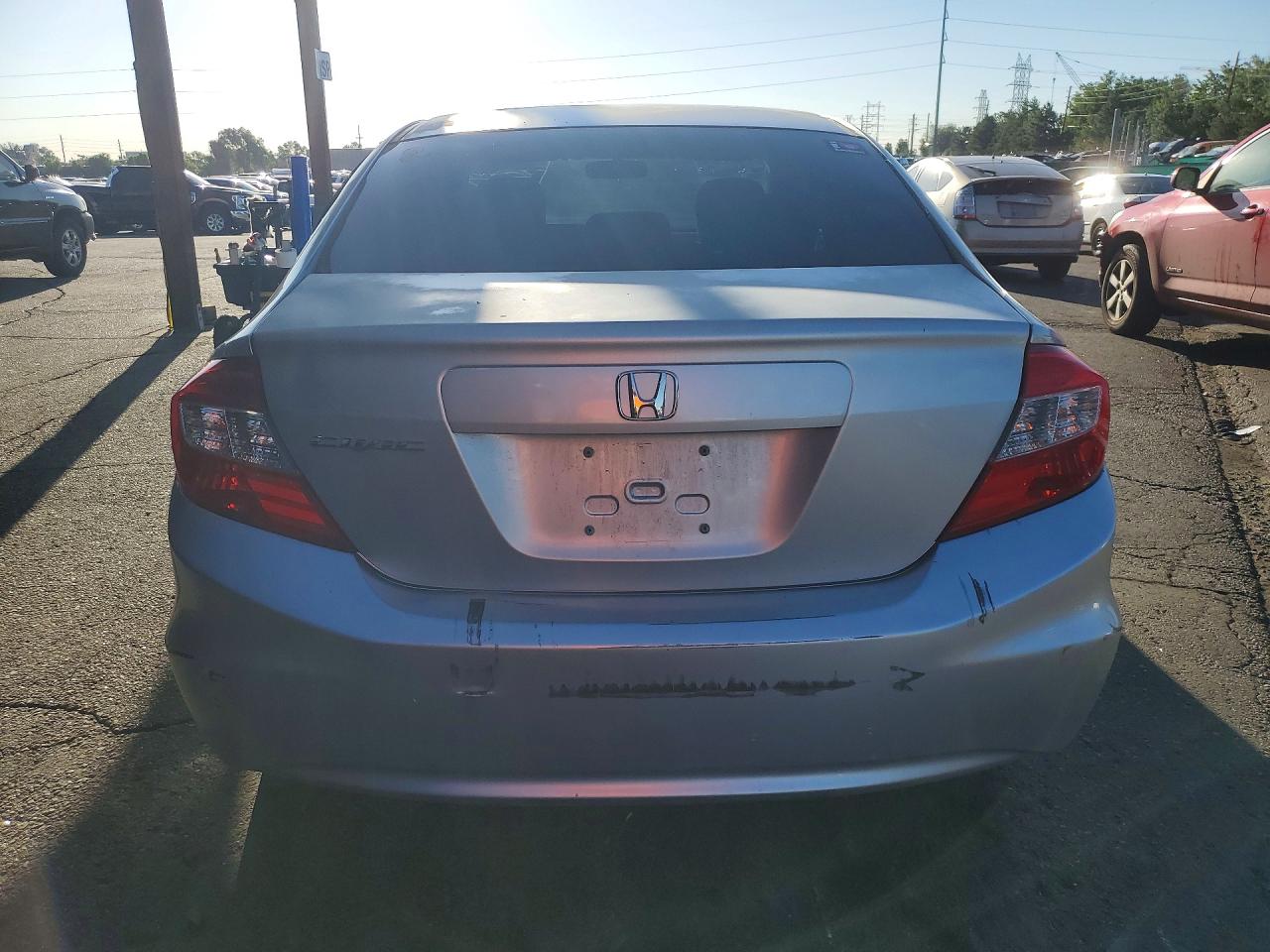 2012 Honda Civic Lx Silver vin: 2HGFB2F51CH319427