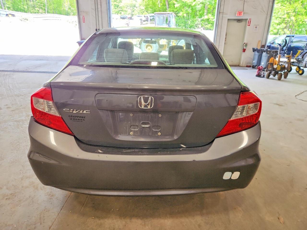 2012 Honda Civic Lx Gray vin: 2HGFB2F51CH329004