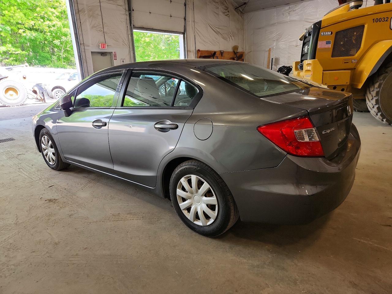 2012 Honda Civic Lx Gray vin: 2HGFB2F51CH329004