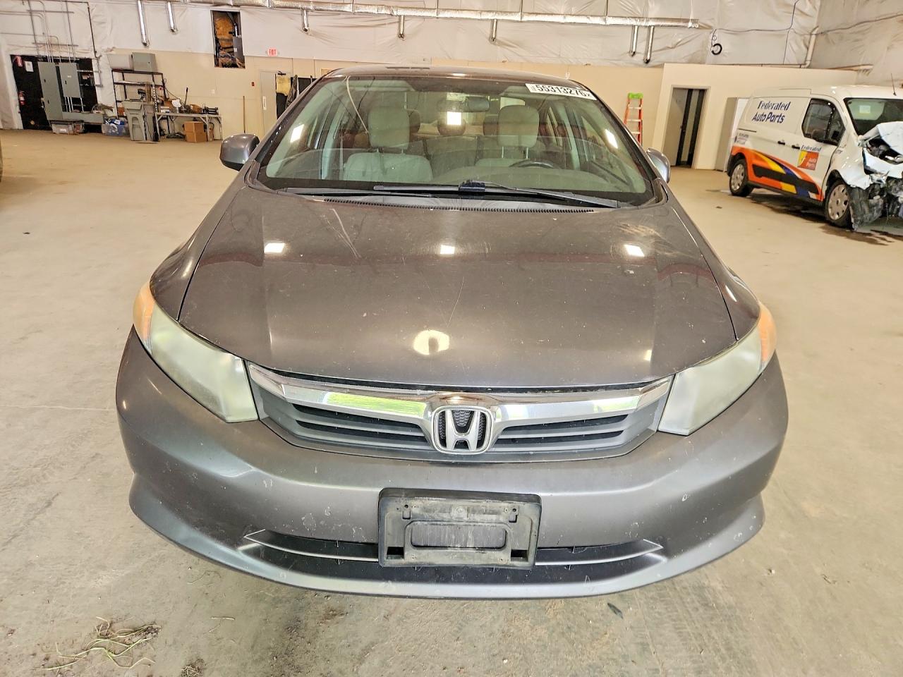 2012 Honda Civic Lx Gray vin: 2HGFB2F51CH329004