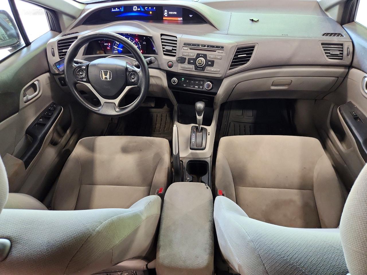 2012 Honda Civic Lx Gray vin: 2HGFB2F51CH329004
