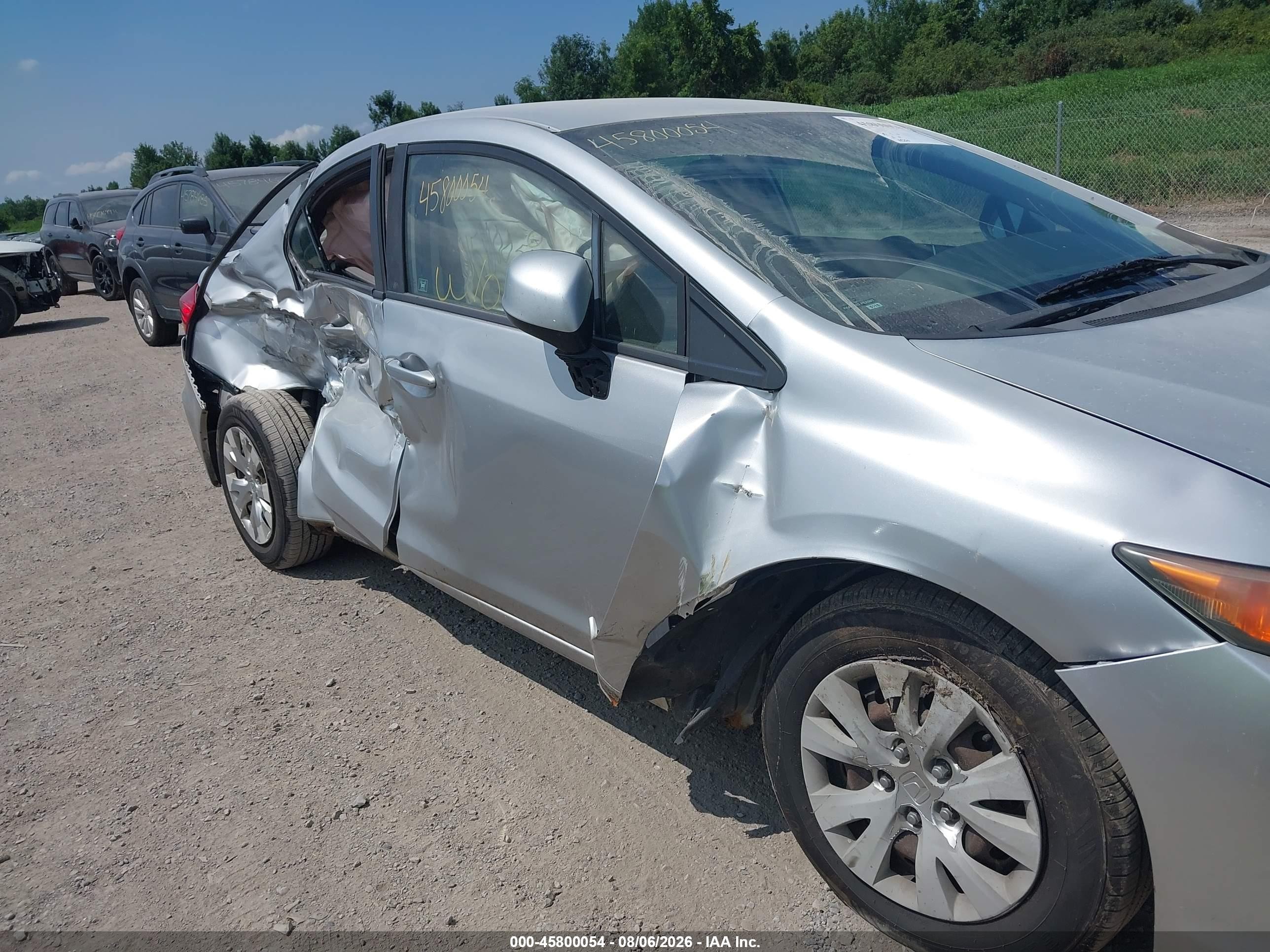 2012 Honda Civic Lx Silver vin: 2HGFB2F51CH331769