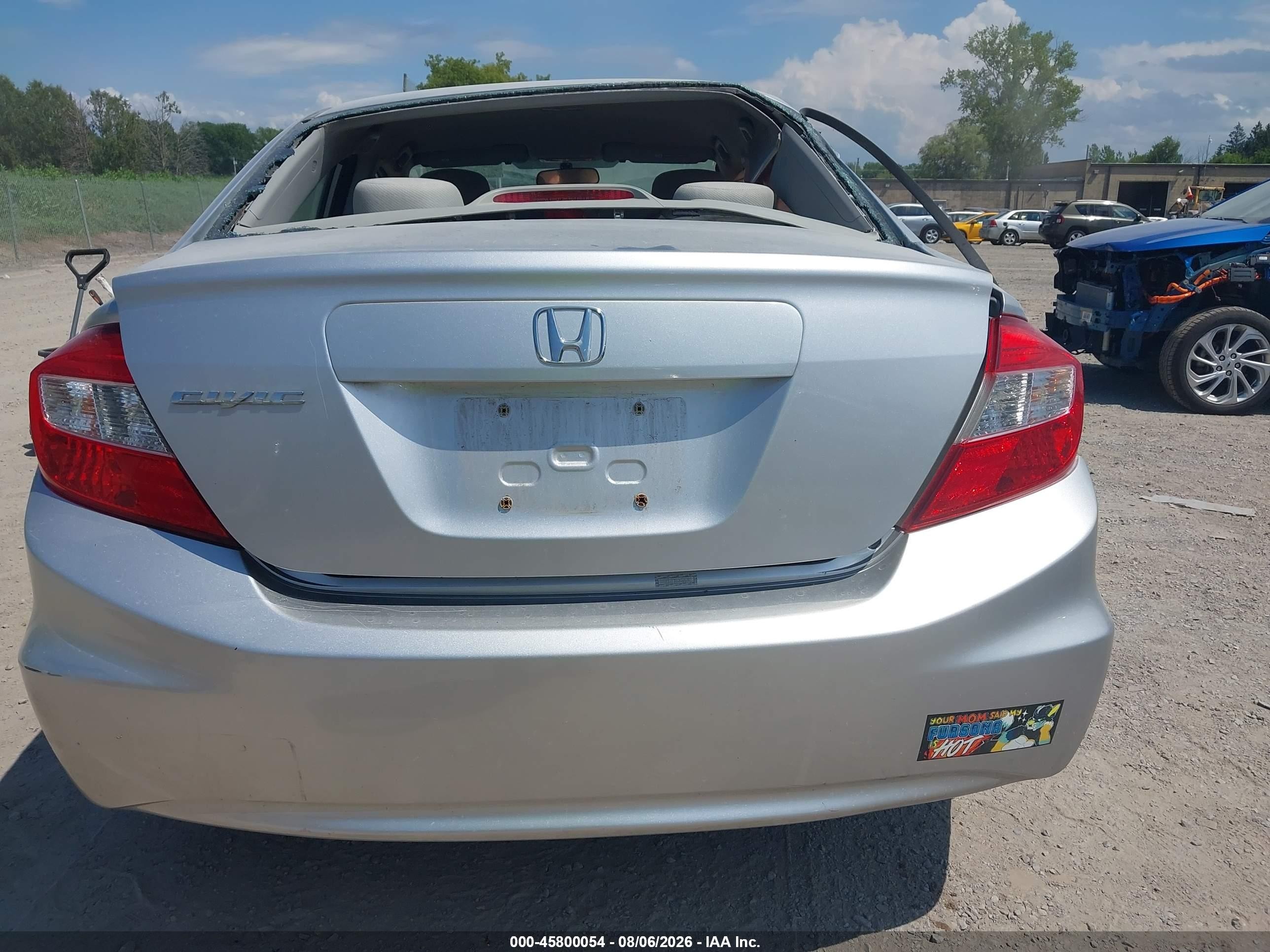 2012 Honda Civic Lx Silver vin: 2HGFB2F51CH331769