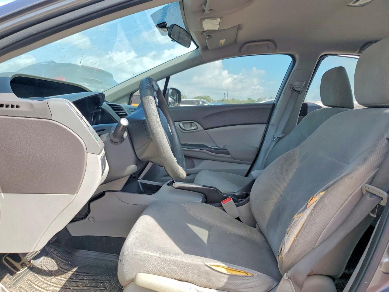 2012 Honda Civic Lx Gray vin: 2HGFB2F51CH334137