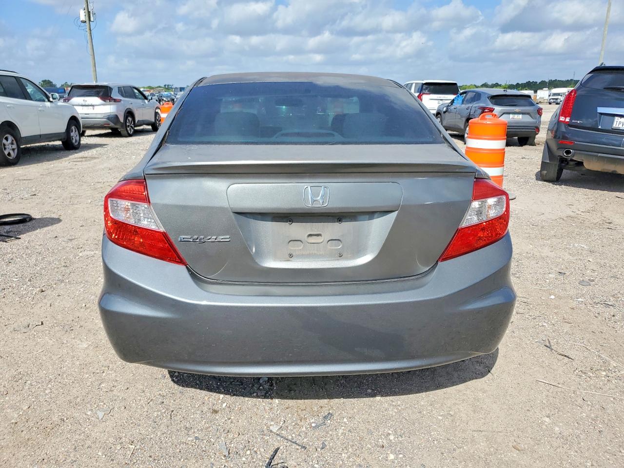 2012 Honda Civic Lx Gray vin: 2HGFB2F51CH334137