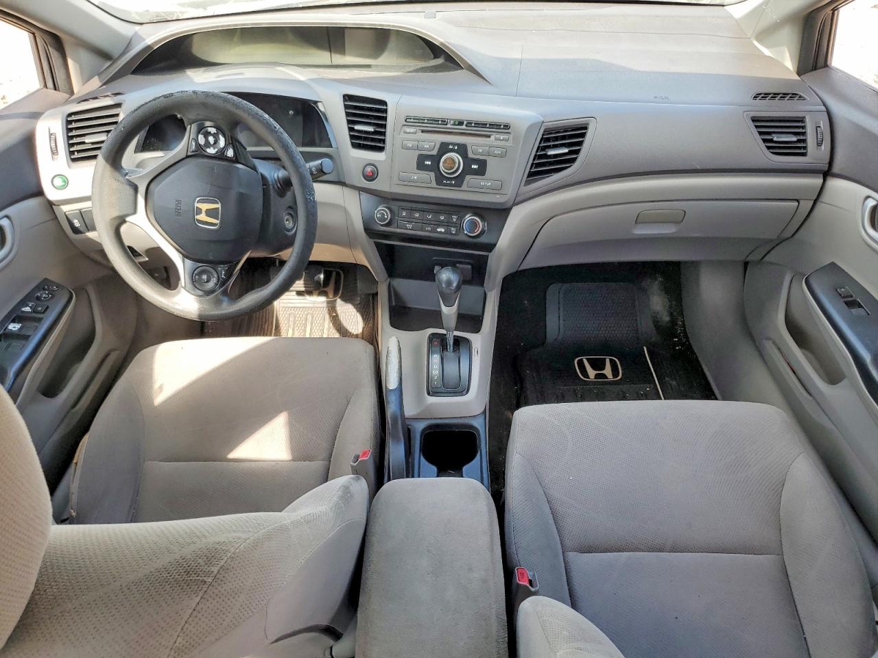 2012 Honda Civic Lx Gray vin: 2HGFB2F51CH334137