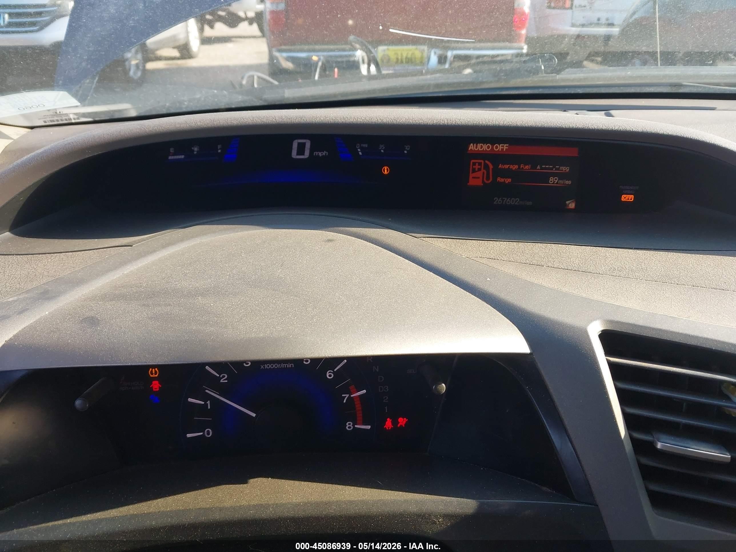 2012 Honda Civic Lx Blue vin: 2HGFB2F51CH501578