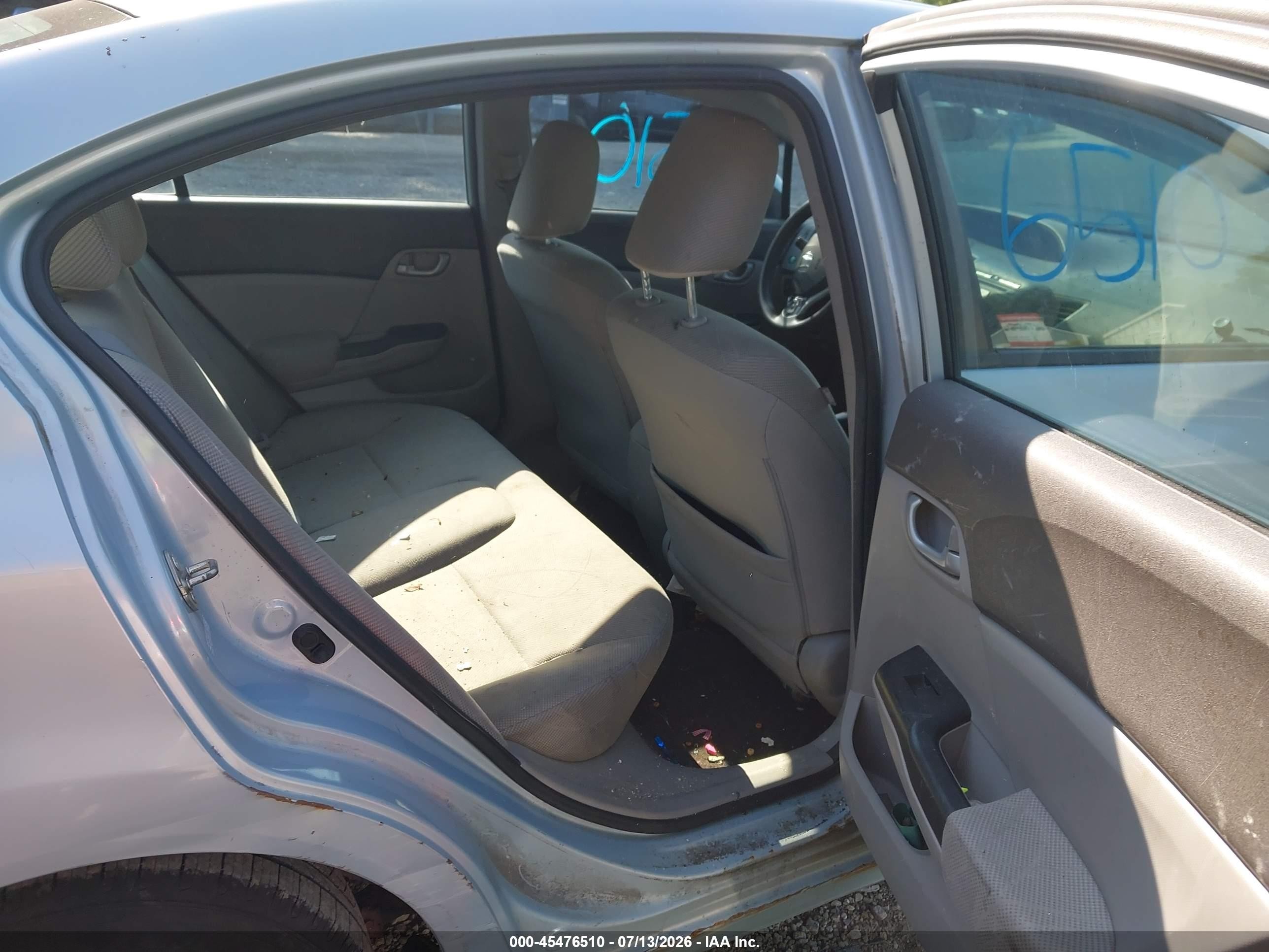 2012 Honda Civic Lx Silver vin: 2HGFB2F51CH514623