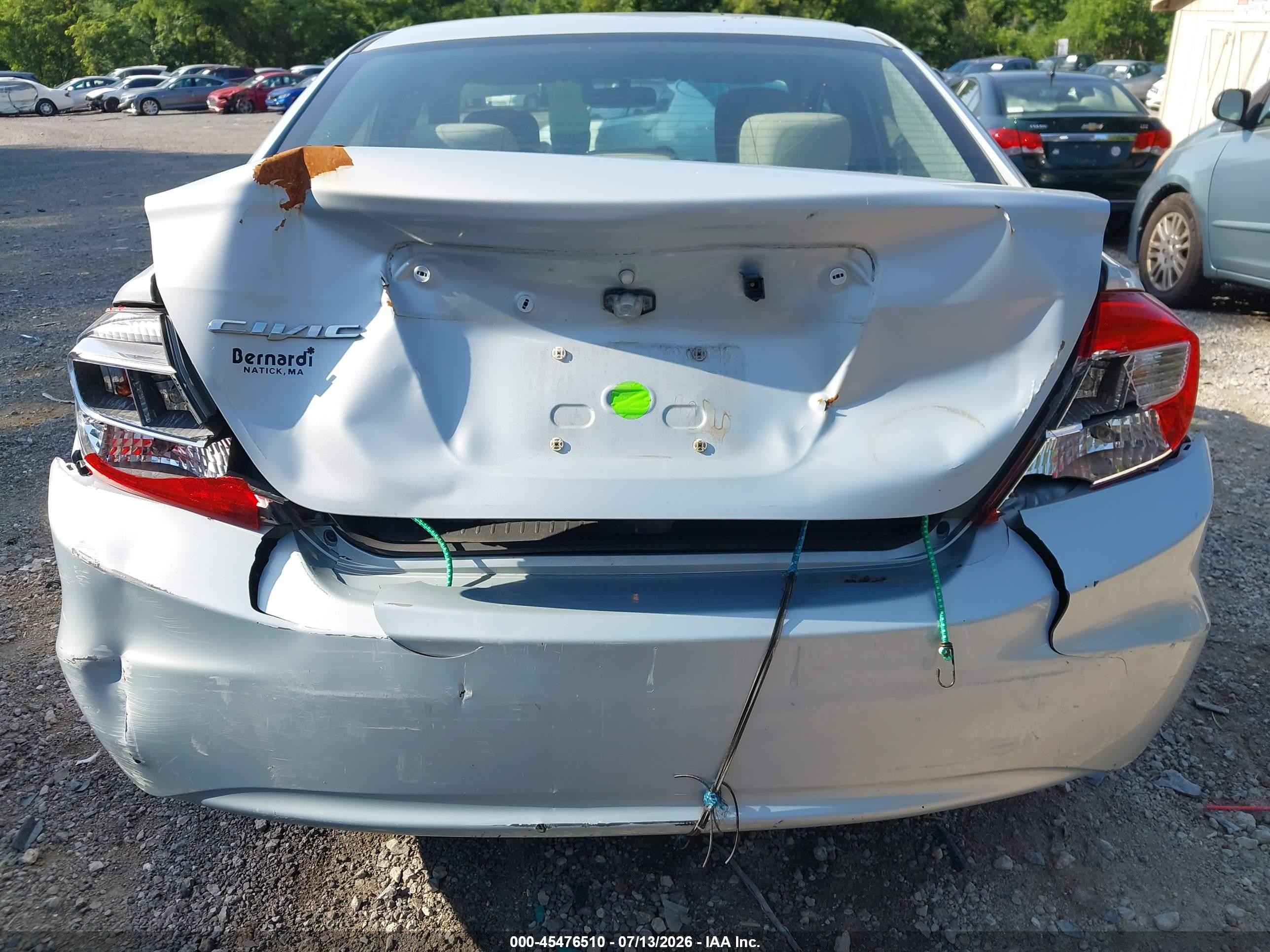 2012 Honda Civic Lx Silver vin: 2HGFB2F51CH514623