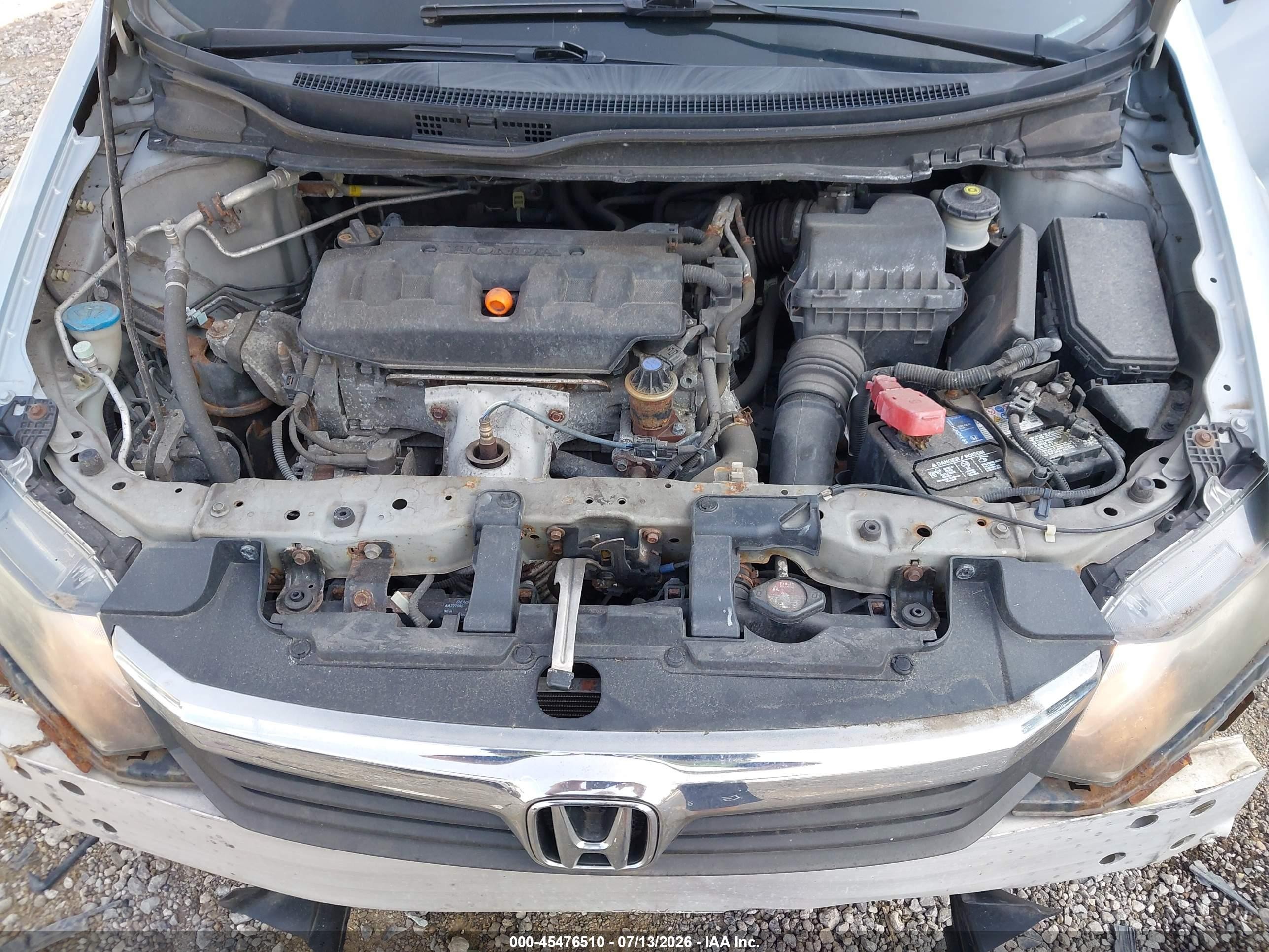 2012 Honda Civic Lx Silver vin: 2HGFB2F51CH514623