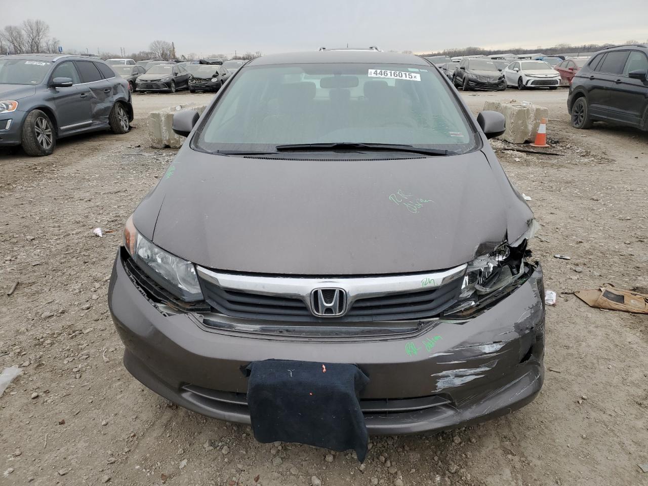 2012 Honda Civic Lx Brown vin: 2HGFB2F51CH518154
