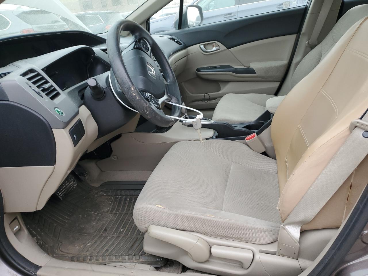 2012 Honda Civic Lx Brown vin: 2HGFB2F51CH518154