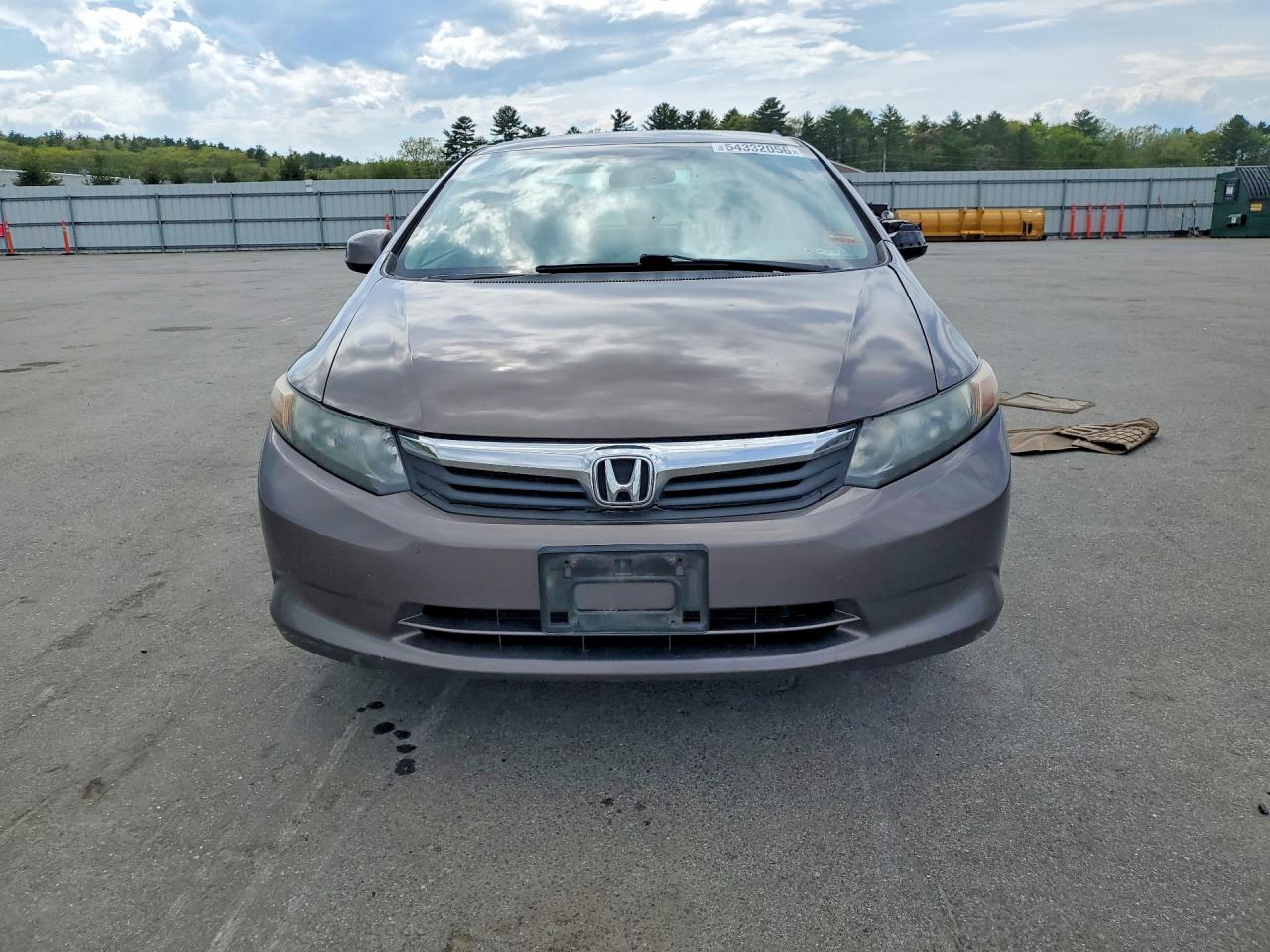 2012 Honda Civic Lx Brown vin: 2HGFB2F51CH542356