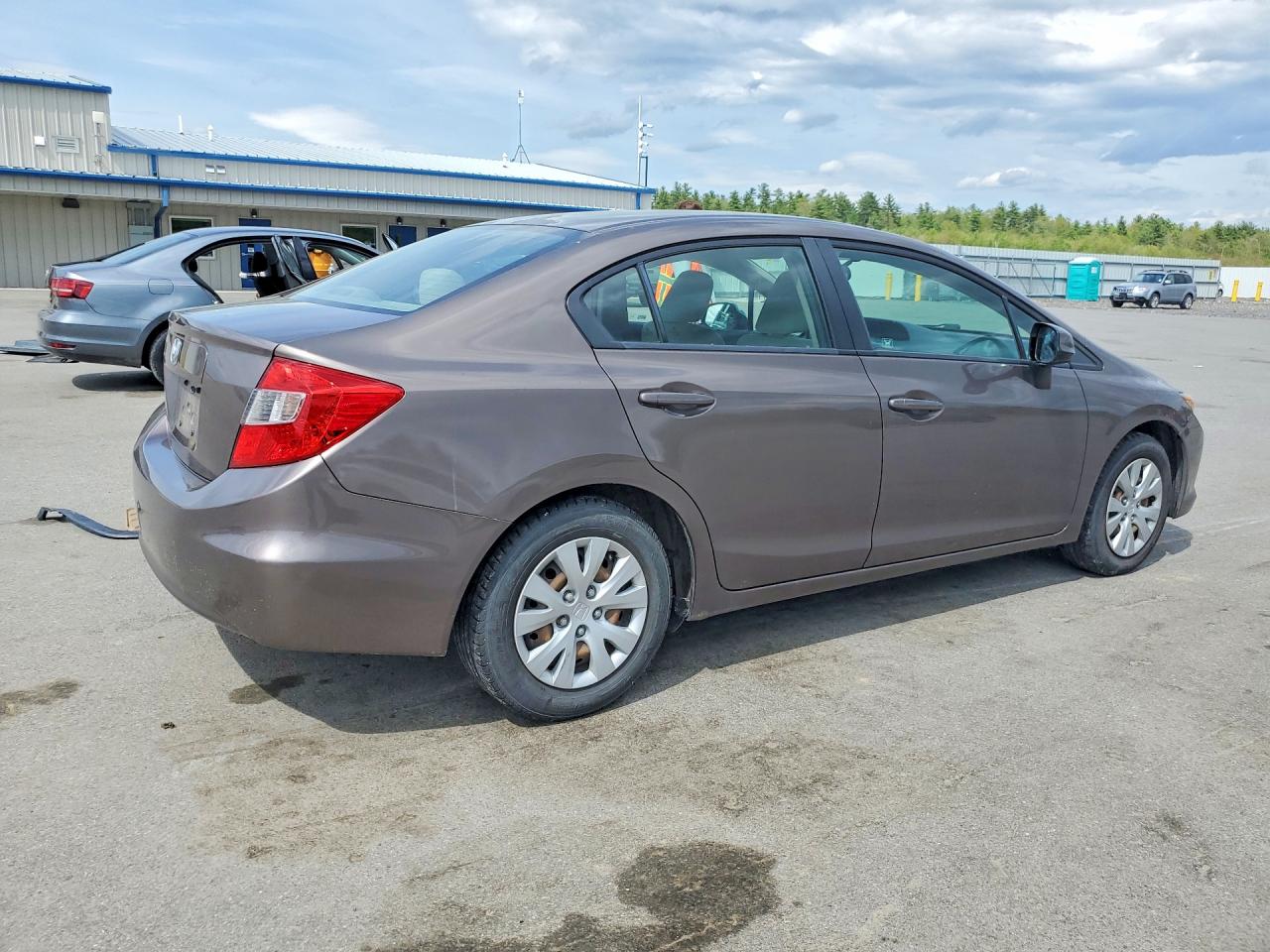 2012 Honda Civic Lx Brown vin: 2HGFB2F51CH542356